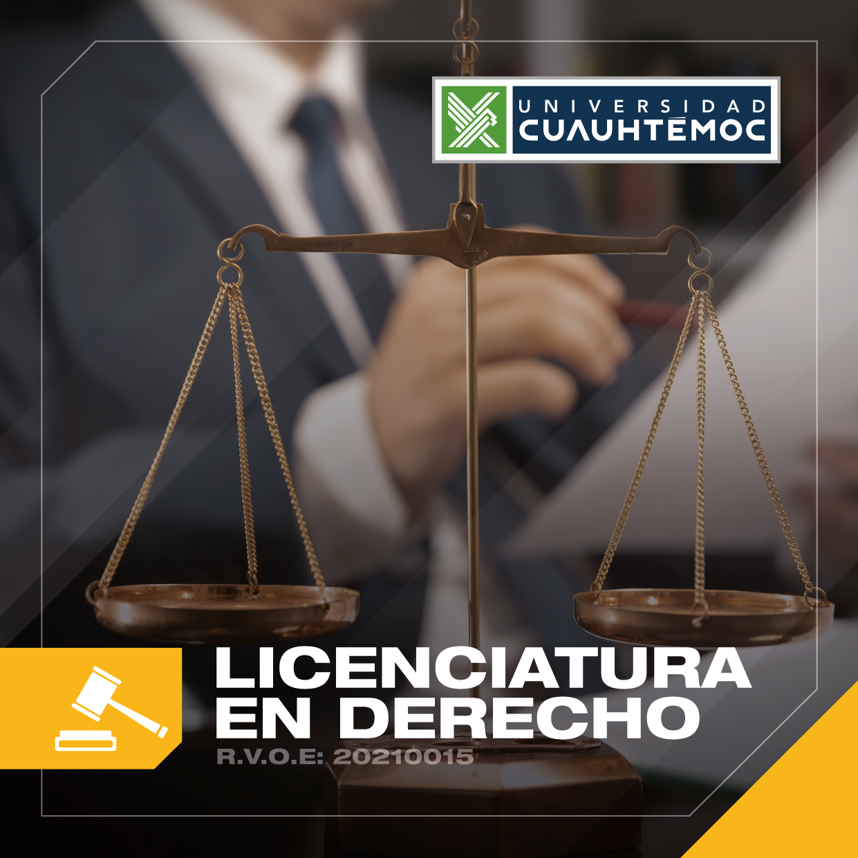 El objetivo de la licenciatura en Derecho te convertirá en un excelente profesionista capaz de desenvolverte en el campo laboral con éxito. 